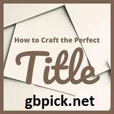 Craft an Engaging Page Title: