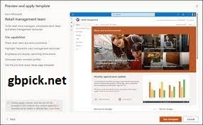 Exploring streamlined SharePoint Site Templates -gbpick.net